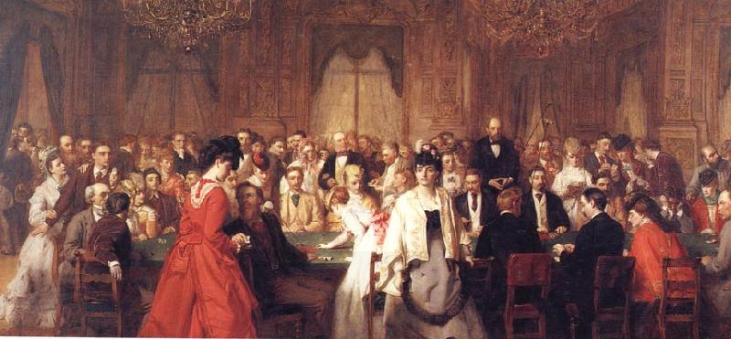 William Powell  Frith The Salon d'Or Homburg China oil painting art